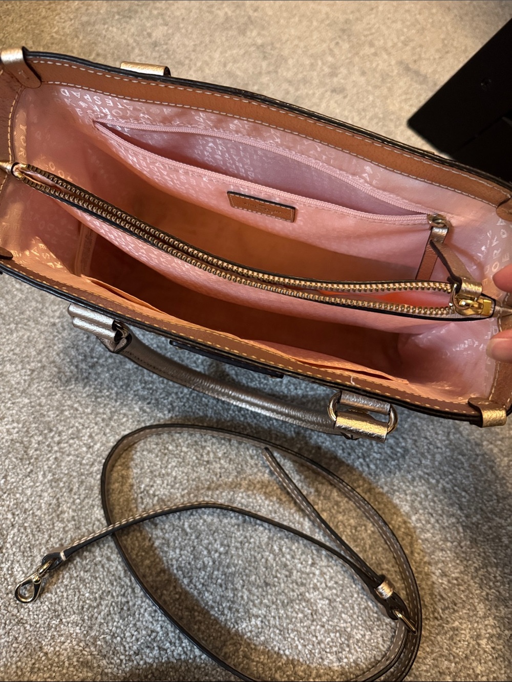 kate spade Metallic rose Gold Small Satchel - Picture 2 of 8